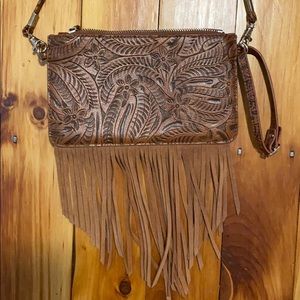 Free people leather purse/wristlet